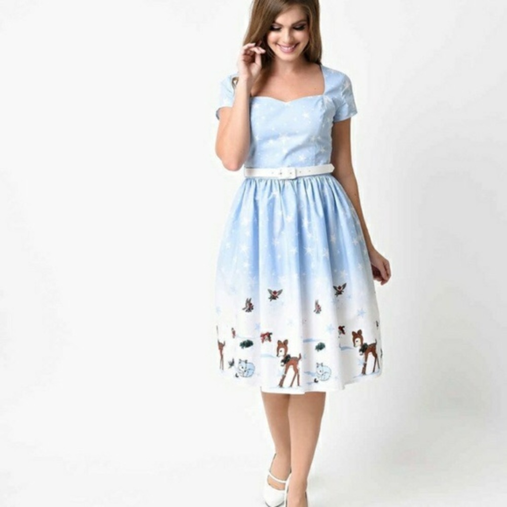Hell Bunny Winter Wonderland dress
